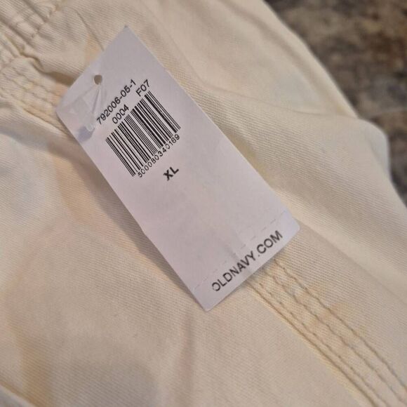 Old Navy Women's Cream Cotton/Spandex OGC High Waist Pants NEW - Picture 14 of 14
